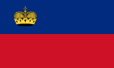 Flag of  Liechtenstein