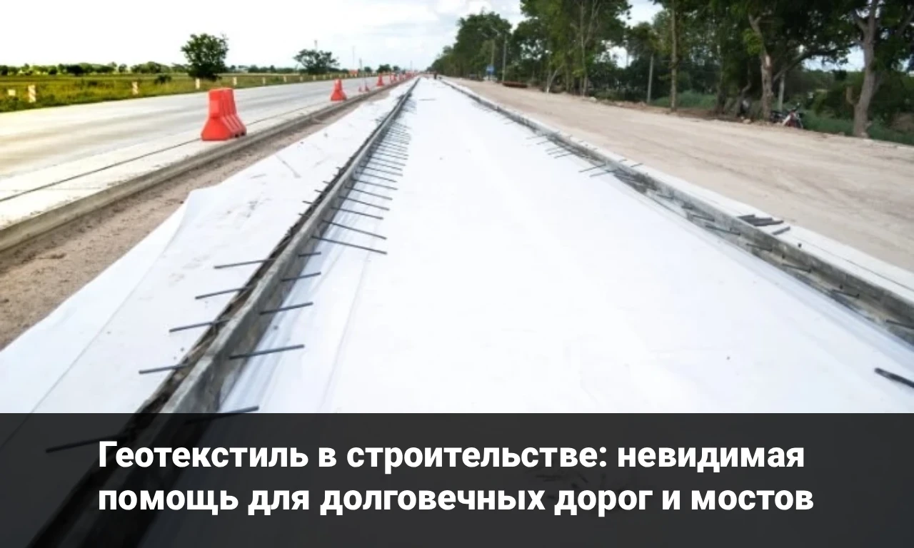 Геотекстиль в строительстве: невидимая помощь для долговечных дорог и мостов