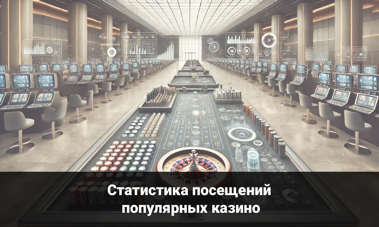 Статистика посещений популярных казино